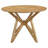 Barlow Light Walnut 5-Piece Round Dining Set