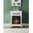 Noralie 24" Fireplace, Mirrored & Faux Diamonds