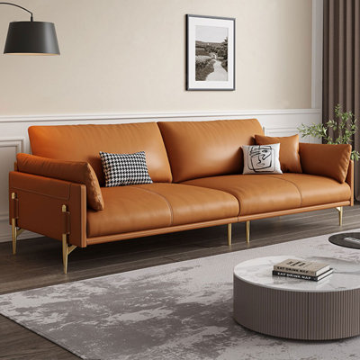 Genuine Leather Modular Sofa cushion couch