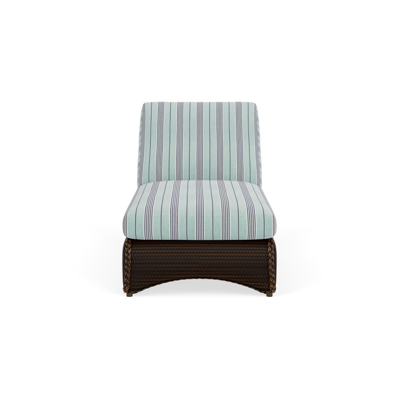 Loom Outdoor Chaise Lounge, Mink, Hansen Seaglass