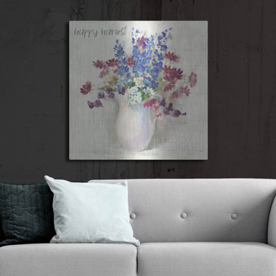 «Harvest Ironstone Bouquet II» par Carol Rowan, art mural en métal
