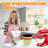 PQPO Silicone Liners Compatible with KitchenAid 4.5-5 Quart Tilt-Head mixer Bowl,2 Liners with Lids(White＋Red）