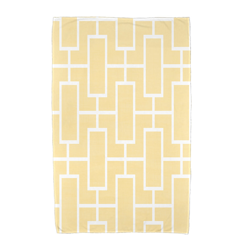 Serviette de plage en microfibre Noxon, Jaune