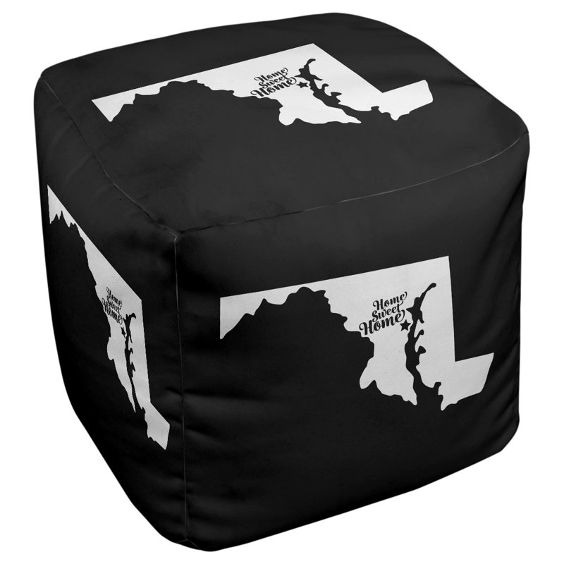 Repose-pieds à cubes annapolis the home, Noir
