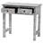 Bali & Pari Diata Coastal Black And White Mother Of Pearl Capiz Shell 2-Drawer Console Table