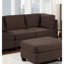 Chaise de salon sans accoudoirs en tissu noir café, café de style moderne avec revêtement en lin doux, pieds en bois