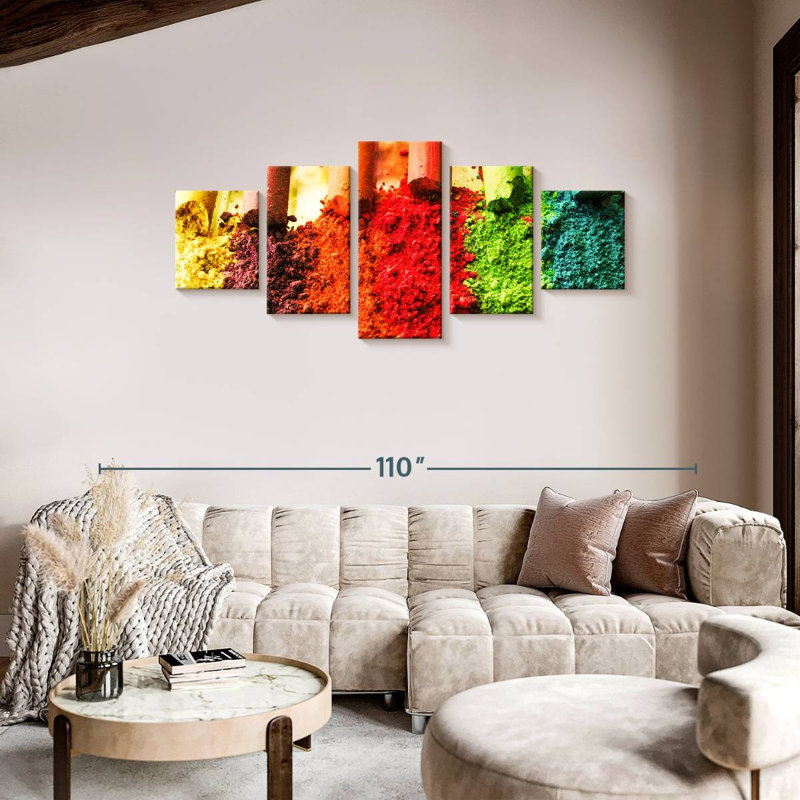 Crushed Chalks, 36" H x 80" W