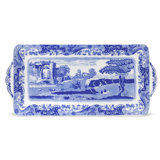 Spode Blue Italian Sandwich Tray 13"