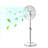 16" Industrial Pedestal Fan 3-Speed Oscillating Fan Height Adjustable-110977829