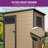  5x3ft Outdoor Storage Shed With Side Windows-114665408