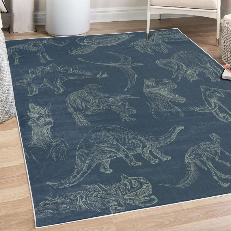 Tapis décoratif Cramerton, Rectangle 4 pi x 5 pi 5 po