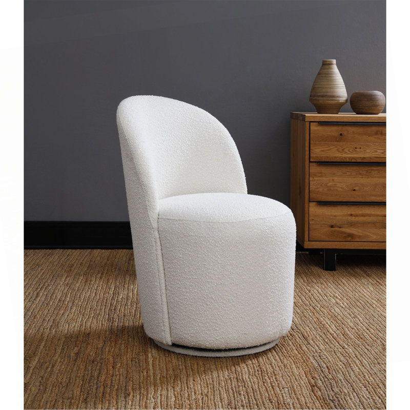 Ensemble de 2 chaises d'appoint Hollis Beige Boucle