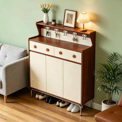French style practical storage shoe cabinet