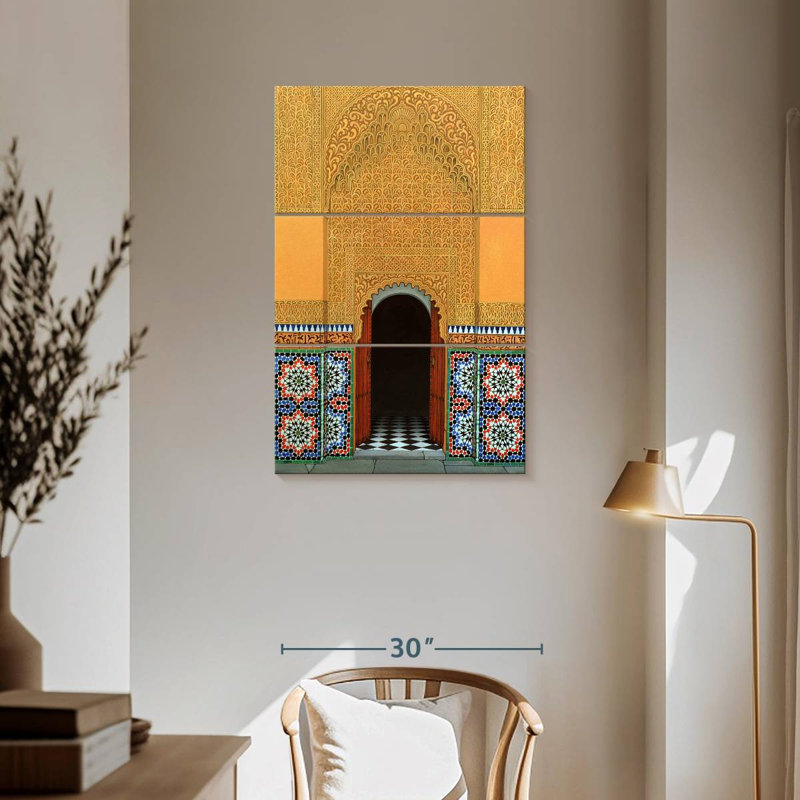 Nicci Door Marrakech, 57" H x 36" W