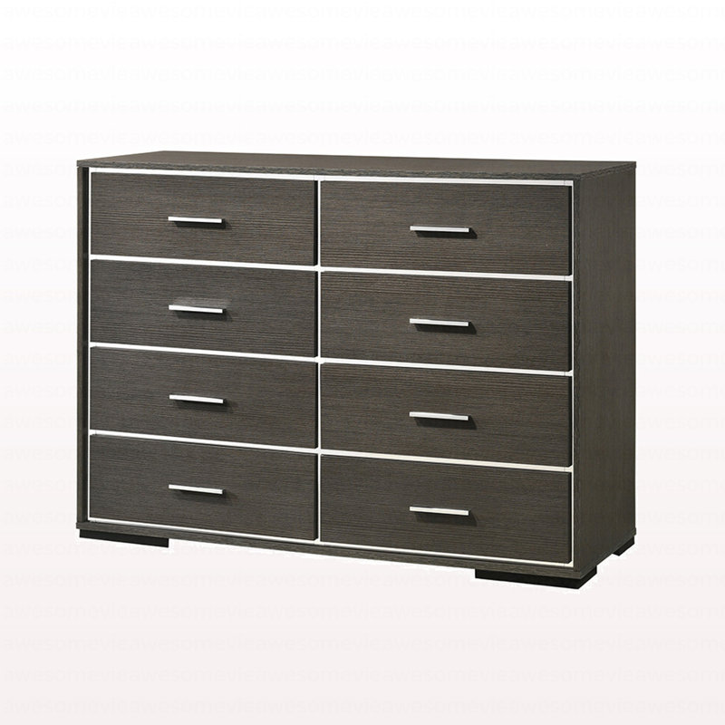 Commode en chêne gris de style moderne
