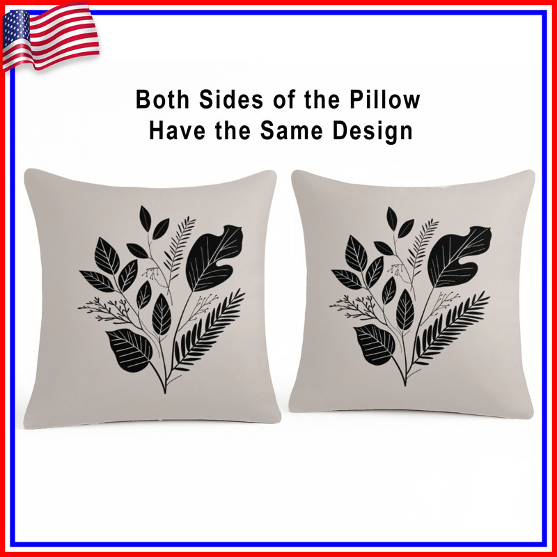 Coussin Leaf, 20 x 20 pouces