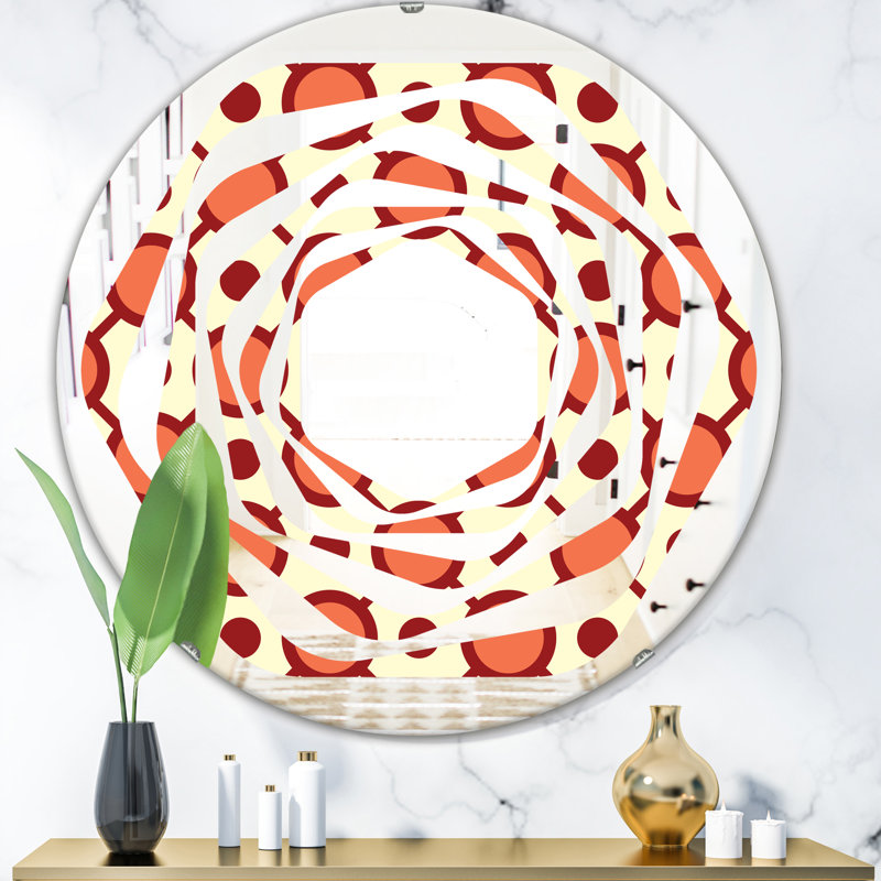 Miroir mural Whirl Abstract, 23,6 po x 23,6 po