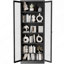 Armoire de cuisine en métal - 72 po de hauteur avec 5 tablettes réglables, armoire autoportante noire pour cuisine / garde-manger / salle de bain
