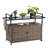 Outdoor Wicker Bar Cart(No Include Stool)