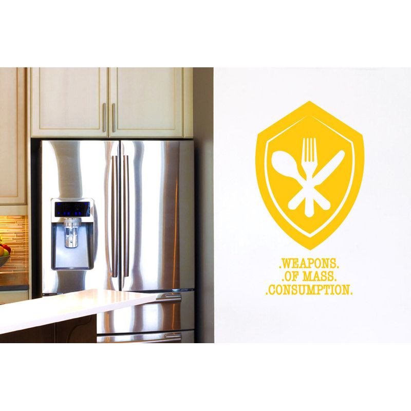 Wall Decal, Medium, Dark Yellow