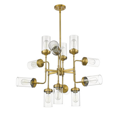 Lustree linéaire 12 lumières spoutnik modern Grantham