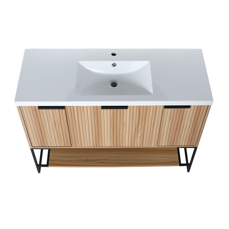 Meuble-lavabo autoportant de qualité supérieure avec des caractéristiques exceptionnelles pour un confort ultime