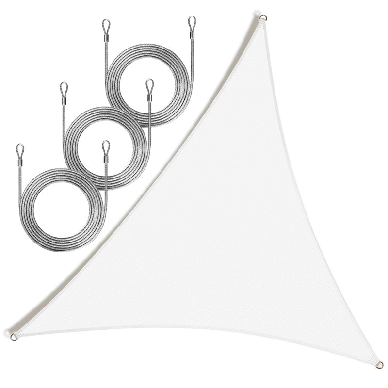 Voile d'ombrage avec corde Royal Shade, 18 pi x 18 pi x 18 pi, Blanc
