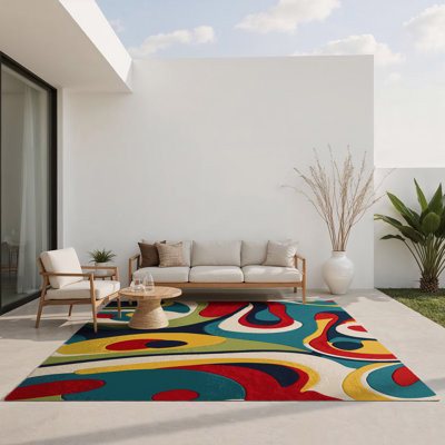 Tapis intérieur et extérieur Retro Snap