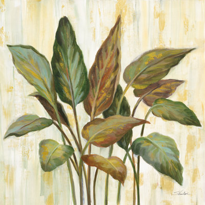 Fall Greenhouse Leaves by Silvia Vassileva - Wrapped Canvas Painting