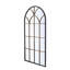 34X65.5" Arched Mirror With Black And Gold Design For Living Spaces, Making A Bold Statement Reflecting Elegance