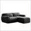 Upholstered 80.4 " L-Shaped Sectional with Ottoman