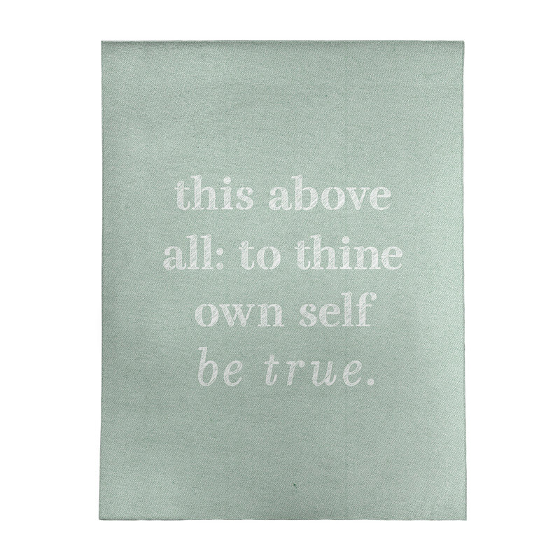Tapis en poly-chenille à citation inspiration de shakespeare, Rectangle 5 pi x 7 pi