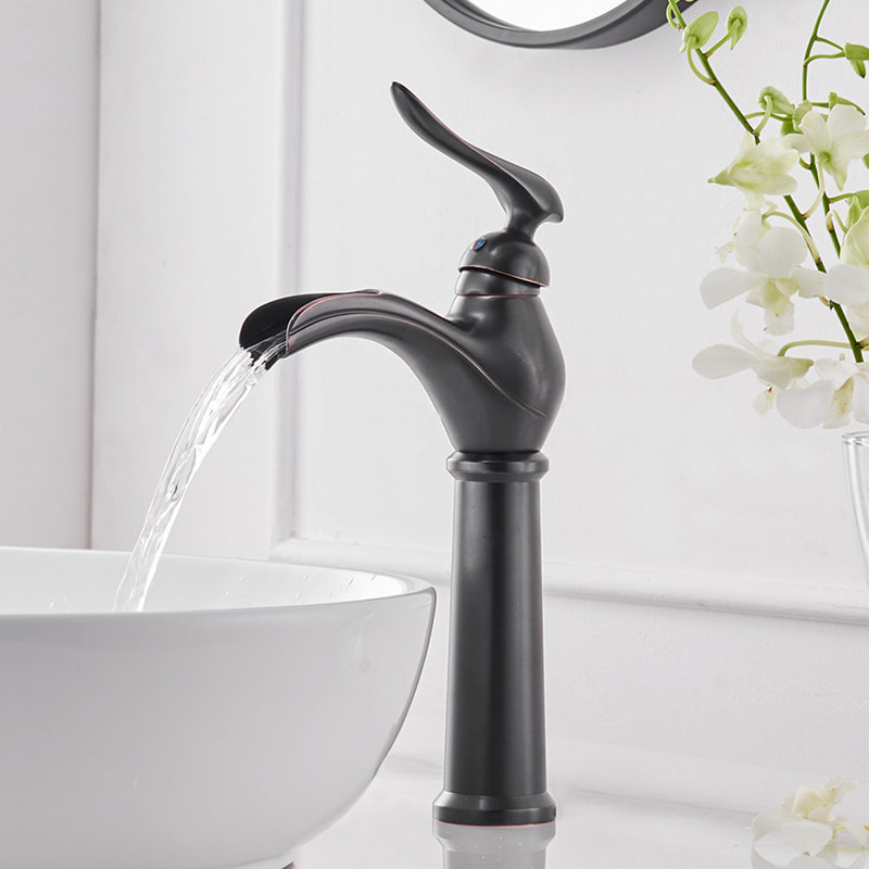 Single-Hole Single-handle Bathroom Faucet, Oil Rubbed Bronze
