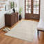 Tapis lavable à rayures rétro antidérapant (beige)-490636261-471381059