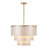 22" 5-Light Tiered Capiz Shell Drum Chandelier-6326717-6326716