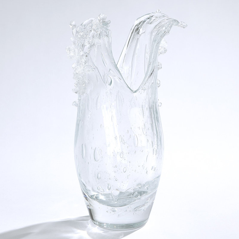 Handmade Glass Table Vase, Clear