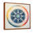Toile avec cadre flottant brun
