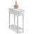 Coastal Solid Wood Narrow Side Table-7330714