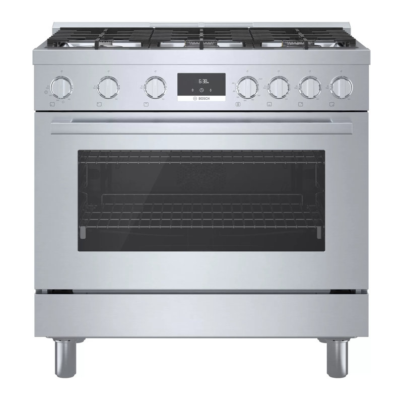800 Series 36" 3.5 cu. ft. Freestanding Gas Range, Stainless Steel