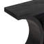 Solid Mango Wood Console Table, Black