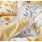 SLEEPBELLA Duvet Cover Twin Size, 600 Thread Count Cotton Grey Branches And Yellow Flower Reversible Comforter Cover-120623265-120317450