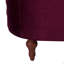 Fauteuil d'appoint capitonné, velours bourgogne-969915526