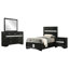 Ensemble de chambre à coucher simple 4 pièces Black