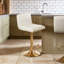 Tricia Swivel Upholstered Adjustable Height Counter Stool with Metal Frame-1354303104