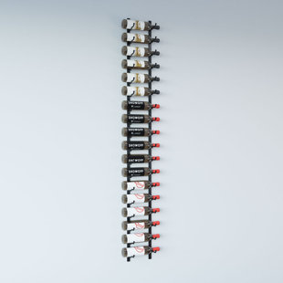18 Bottle Wall Mounted Wine Bottle Rack