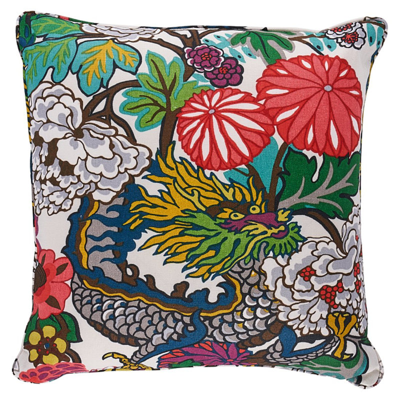 Chiang Mai Dragon Pillow, Alabaster