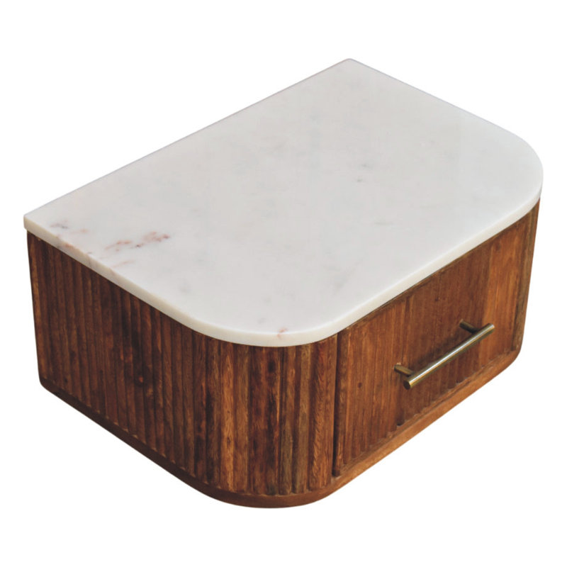 Burstyn 44cm W Solid Wood Bedside Table