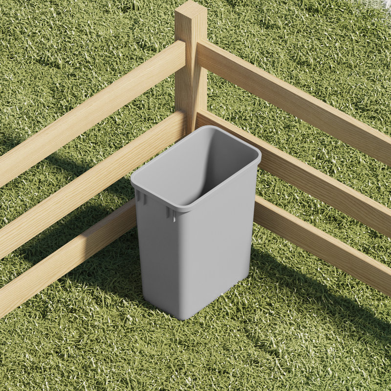 Dowell Plastic Trash Can, 8.75