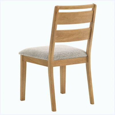 Chaise d'appoint de salle à manger en chêne délavé - ensemble de 2