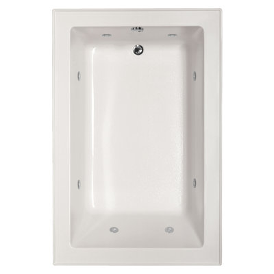 Emma 66'' x 42'' Whirlpool Acrylic Bathtub